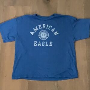 American Eagle Outfitters Graphic Blue Tee